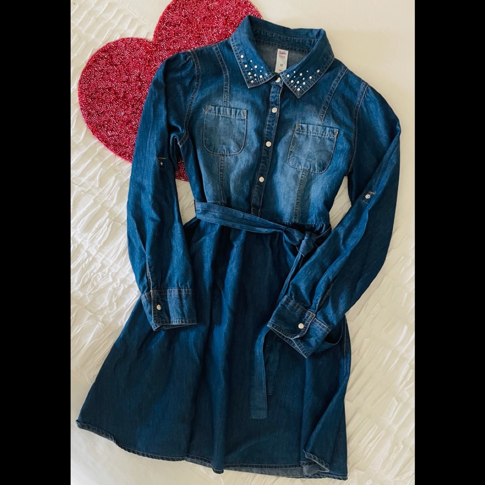 EUC like new Justice jean dress size 12